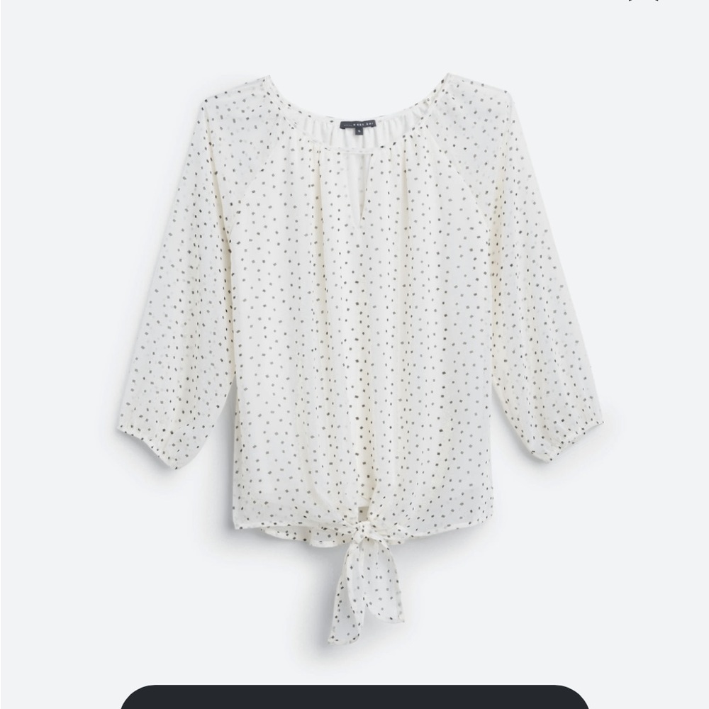 West Kei Elorna tie-front blouse NWT sz L